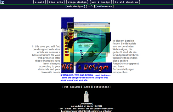 START PAGE WEBDESIGN 2002